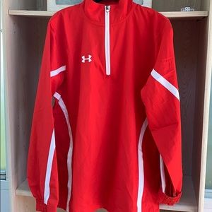 Under Armor windbreaker 1/2 zip- NWOT